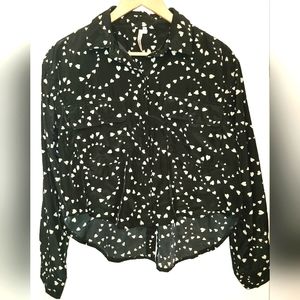 BOXY hi-lo HEART BLOUSE